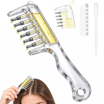 Crystal Serum Comb for Scalp Massage