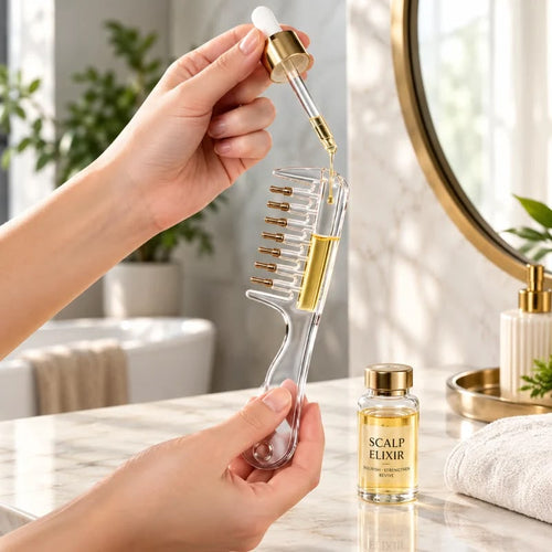 Crystal Serum Comb for Scalp Massage