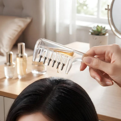 Crystal Serum Comb for Scalp Massage
