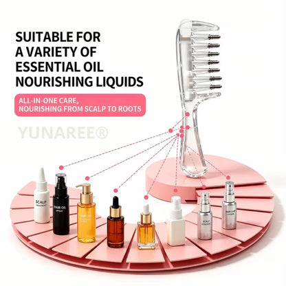 Crystal Serum Comb for Scalp Massage