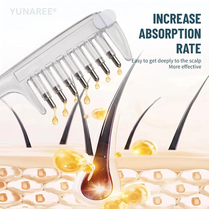 Crystal Serum Comb for Scalp Massage