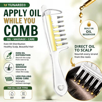 Crystal Serum Comb for Scalp Massage