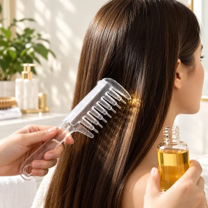 Crystal Serum Comb for Scalp Massage