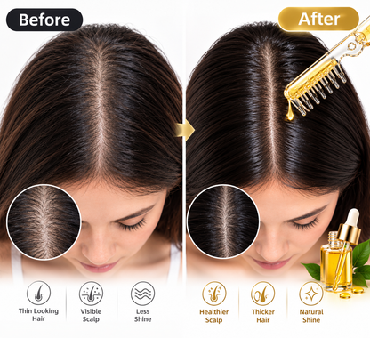Crystal Serum Comb for Scalp Massage